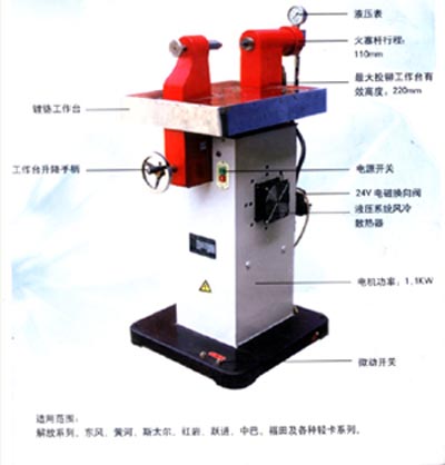 電動(dòng)液壓蹄片投鉚機(jī)