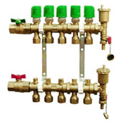 分水器集水器、支架式分水器、地板采暖分水器