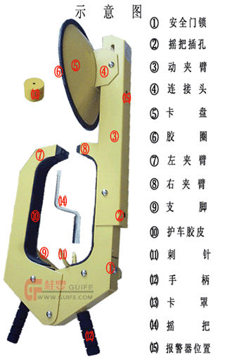 銅仁市汽車車胎保險鎖/桂豐牌車輪鎖/鎖車器價格