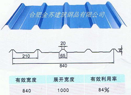 壓型鋼板，廠(chǎng)家出售840型彩鋼瓦