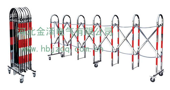 不銹鋼伸縮圍欄，電力安全圍欄