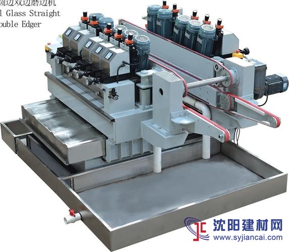 70mm精密小片玻璃直線圓邊雙邊磨邊機