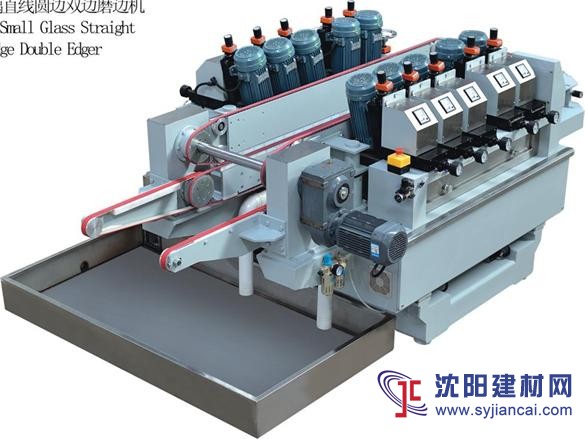 80mm精密小片玻璃直線圓邊雙邊磨邊機