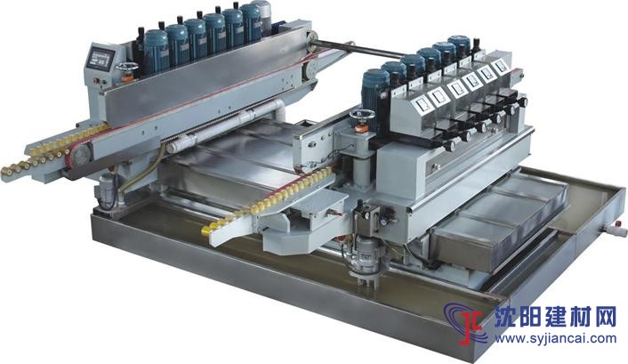 120mm精密小片玻璃直線圓邊雙邊磨邊機