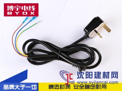 低價(jià)批發(fā) CCC認(rèn)證 三插品字尾電源線電腦線 1.