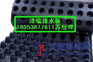 濱州高抗壓車庫排水板%臨沂地下室防滲排水板