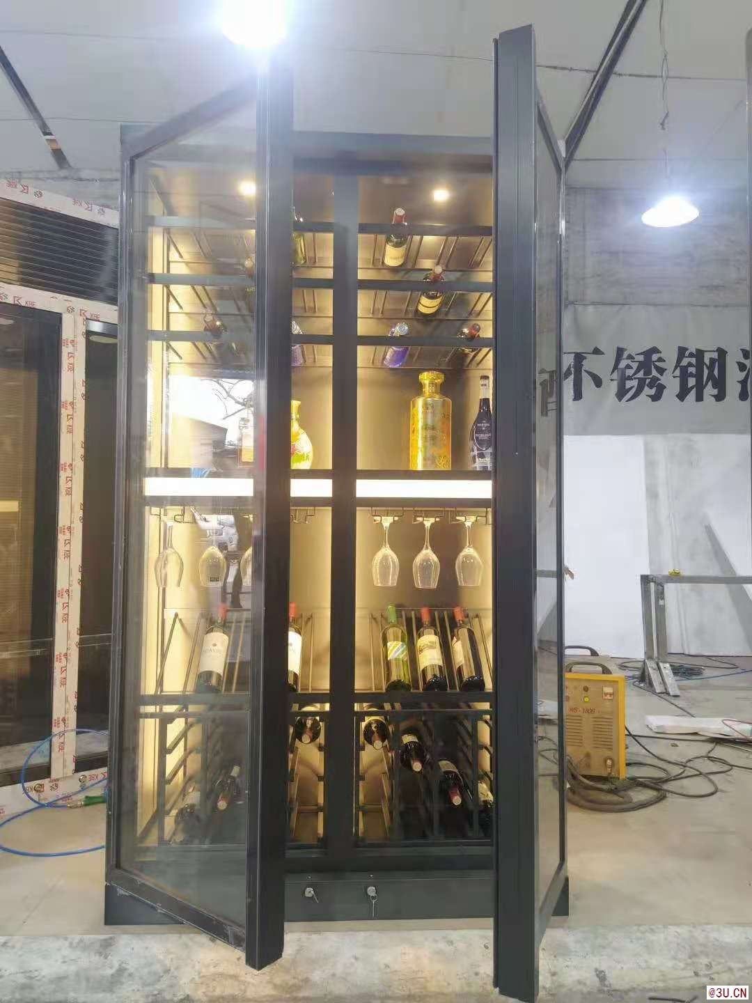 廠家直銷不銹鋼酒柜展示柜 不銹鋼非標(biāo)定制 酒店酒吧